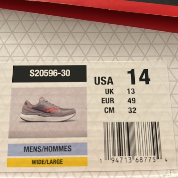 Saucony Triumph 18 Size 14 wide - Picture 8 of 8